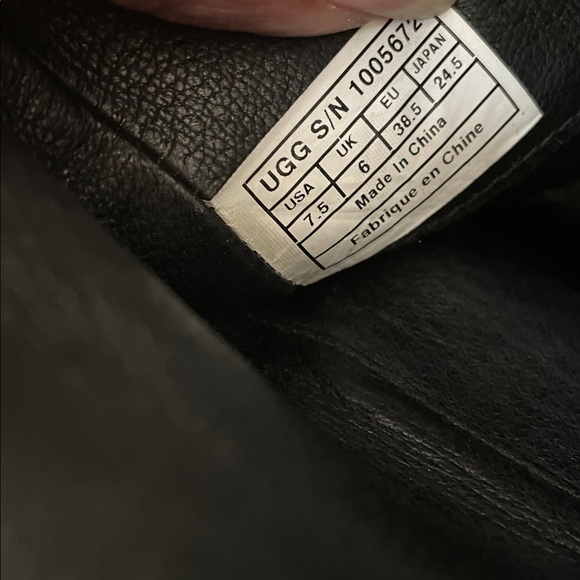 UGG Australia Frances Buckle Moto-Style Boots Women Size 7.5 Dark Brown Leather - Picture 5 of 14